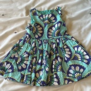 2t cotton keyhole back print dress genuine kids